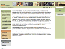 Tablet Screenshot of kunsttexte.de